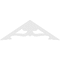 Ekena Millwork Pitch Cornelia Architectural Grade PVC Gable Pediment, 60"W x 20"H x 1"P (8/12) GPP060X020X100CRN - alternate 4